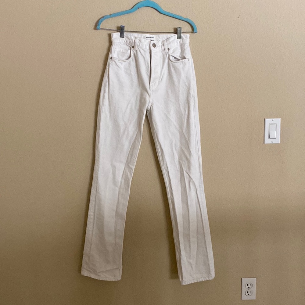 White REFORMATION jeans